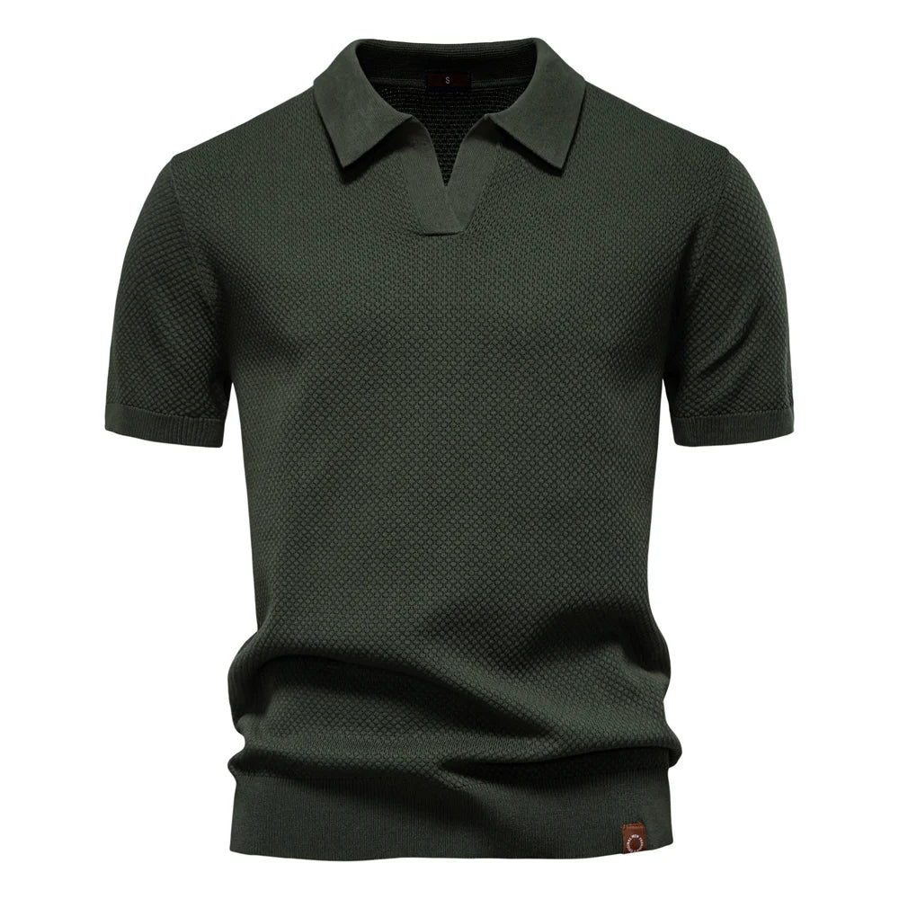Neue V-Strickpolohemd Victus