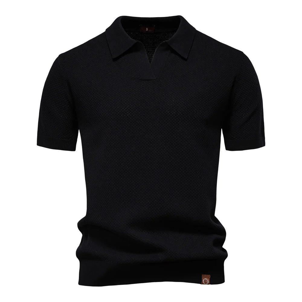 Neue V-Strickpolohemd Victus